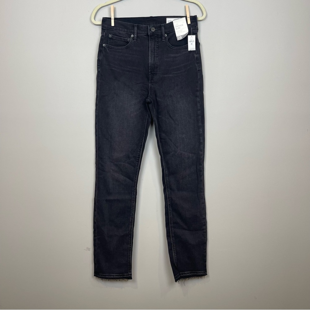 NWT GAP Vintage Slim High-Rise Jeans Inkwell SZ 28T‎